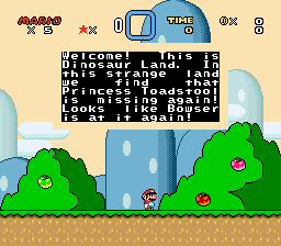 [Super Mario World in-game]