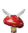 [Animated mushroom]
